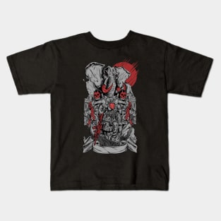 War Elephant Illustration Kids T-Shirt